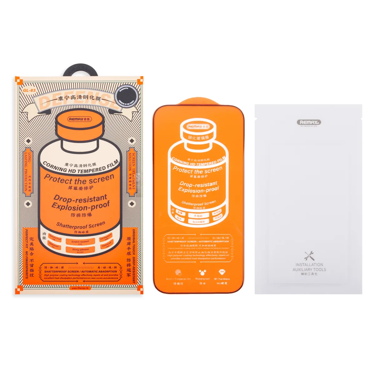 Защитное стекло Remax Medicine Glass GL-83 для iPhone 17 Pro (сверхпрочное) Черный