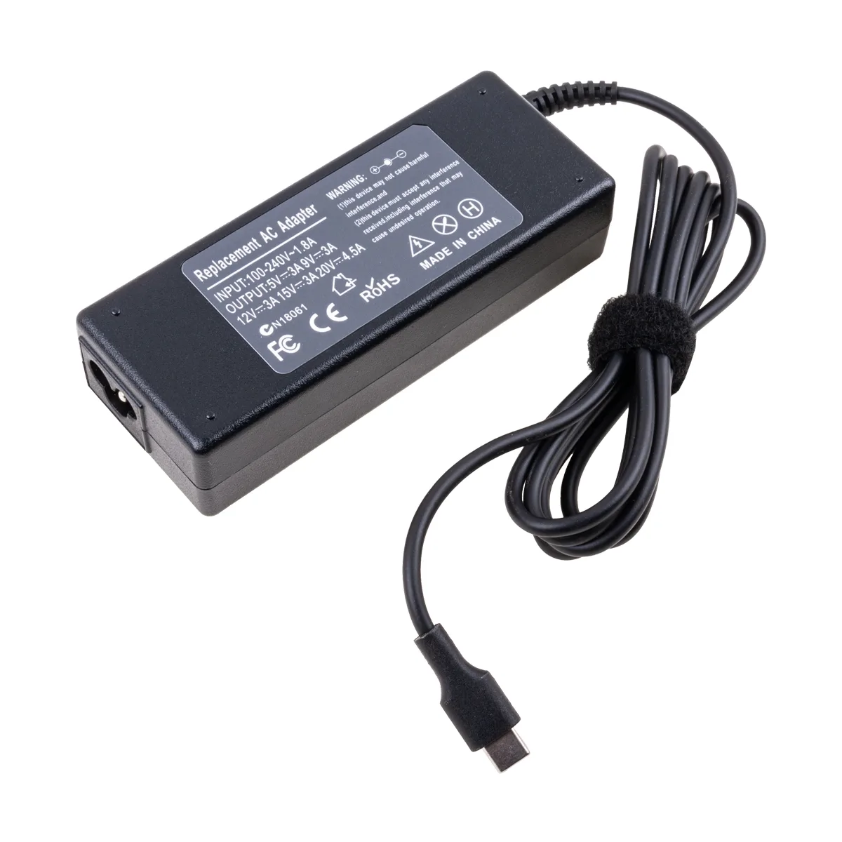 Блок питания (сетевой адаптер) для ноутбука 20V, 4,5A, 90W (Type-C) - Стандарт