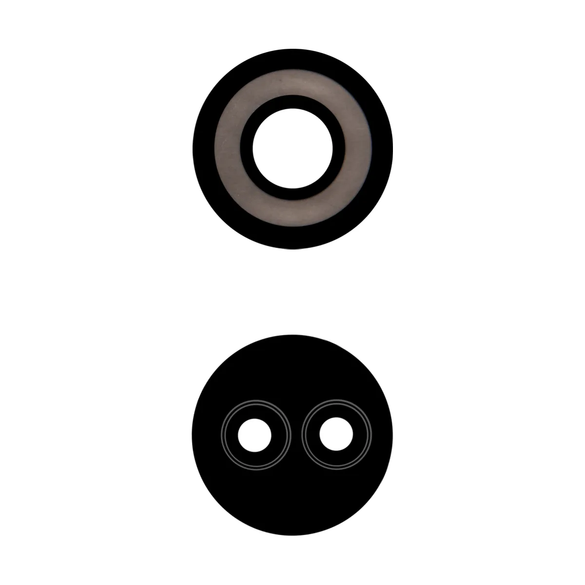 Стекло камеры для Tecno Spark 9 Pro (KH7n) (комплект 2 шт.) Черный