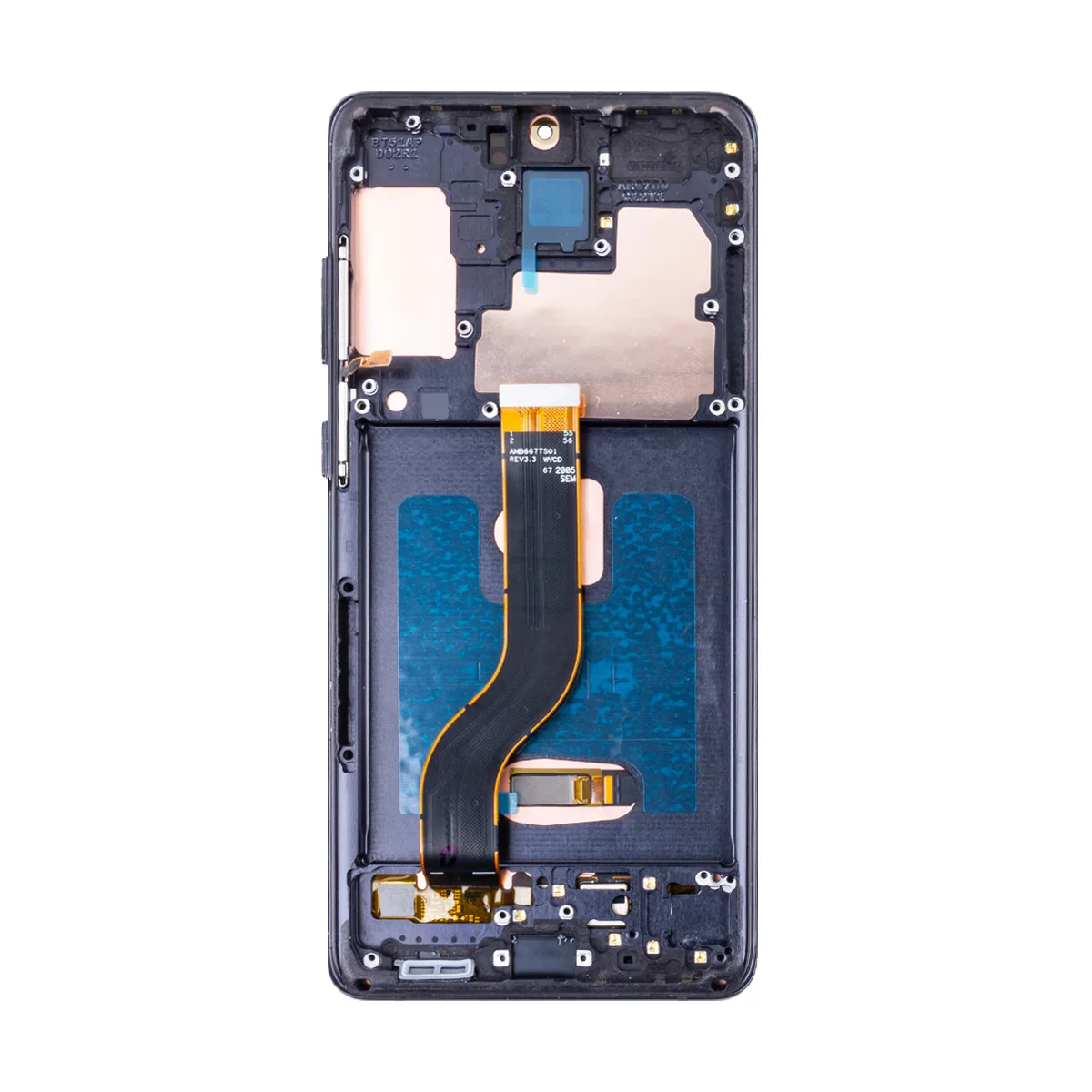 Дисплей для Samsung Galaxy S20+ (G985F) модуль с рамкой Черный - (OLED) (Full Size)