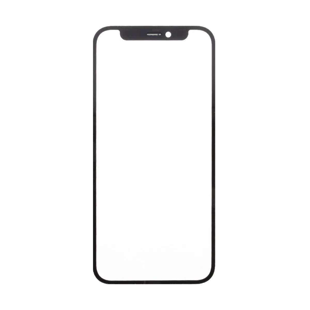 Стекло для переклейки iPhone 12 mini (A2399) с OCA пленкой Черный - OR (Feaglet)