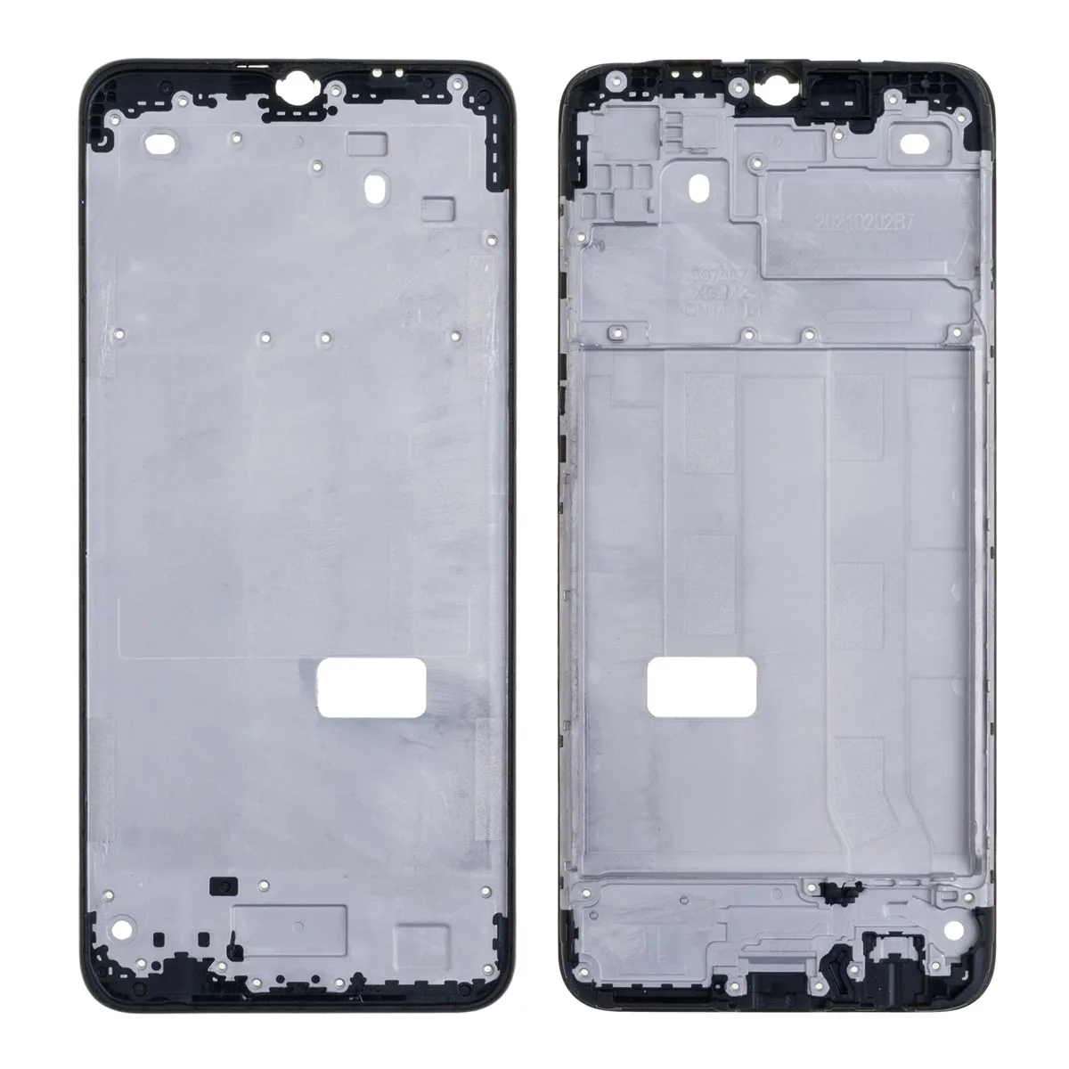 Рамка дисплея для OPPO A15/A15s (CPH2185/CPH2179) Черный (возможен дефект ЛКП)