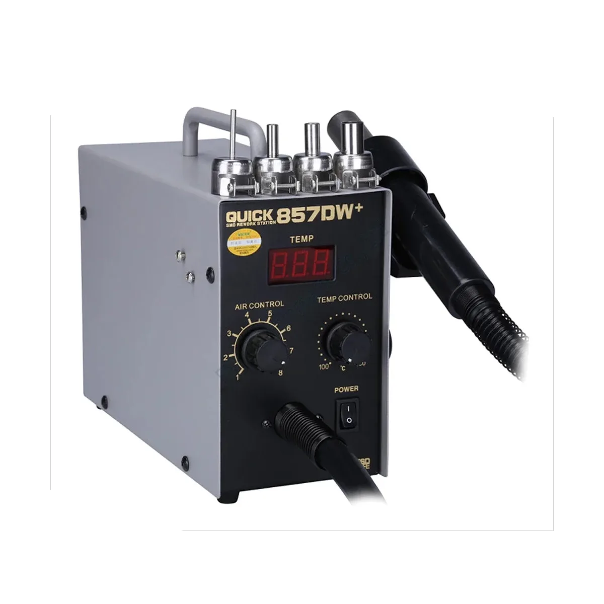 Термовоздушная паяльная станция Quick 857DW+ (580W, 100-450°C, LCD, 4 сопла)