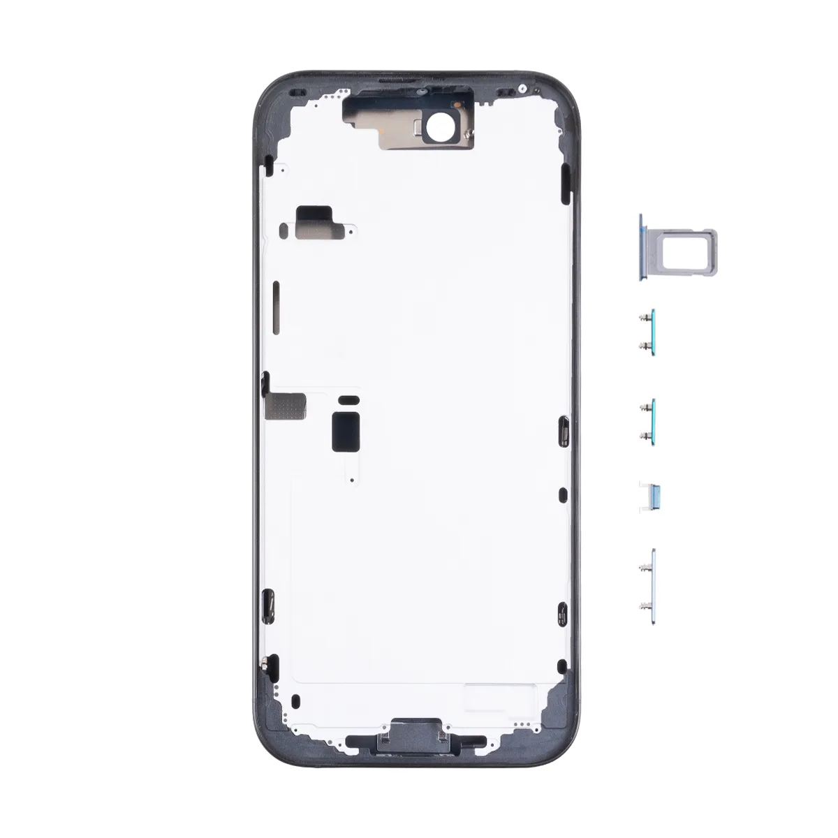 Корпус для iPhone 16 Pro Max (A3296) (1 Sim) Черный - Премиум