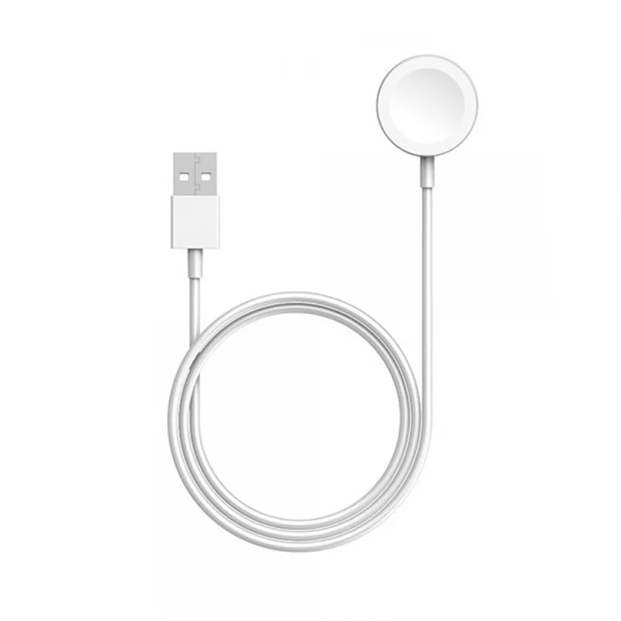 Беспроводное зарядное устройство для Apple Watch (Magnetic Charging, USB) Белый