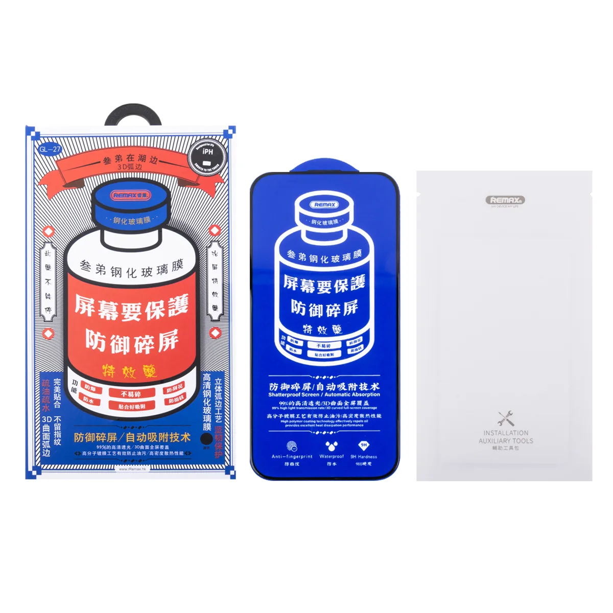 Защитное стекло Remax Medicine Glass GL-27 для iPhone 16 Pro Max Черный