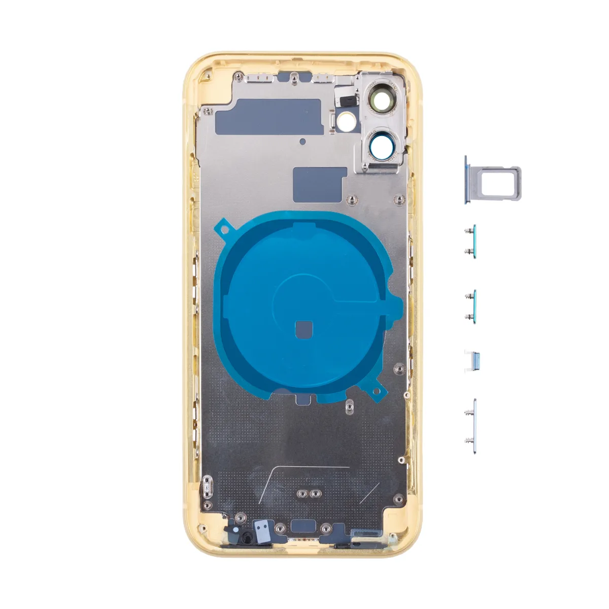 Корпус для iPhone 11 (A2221) (1 Sim) Желтый - Премиум