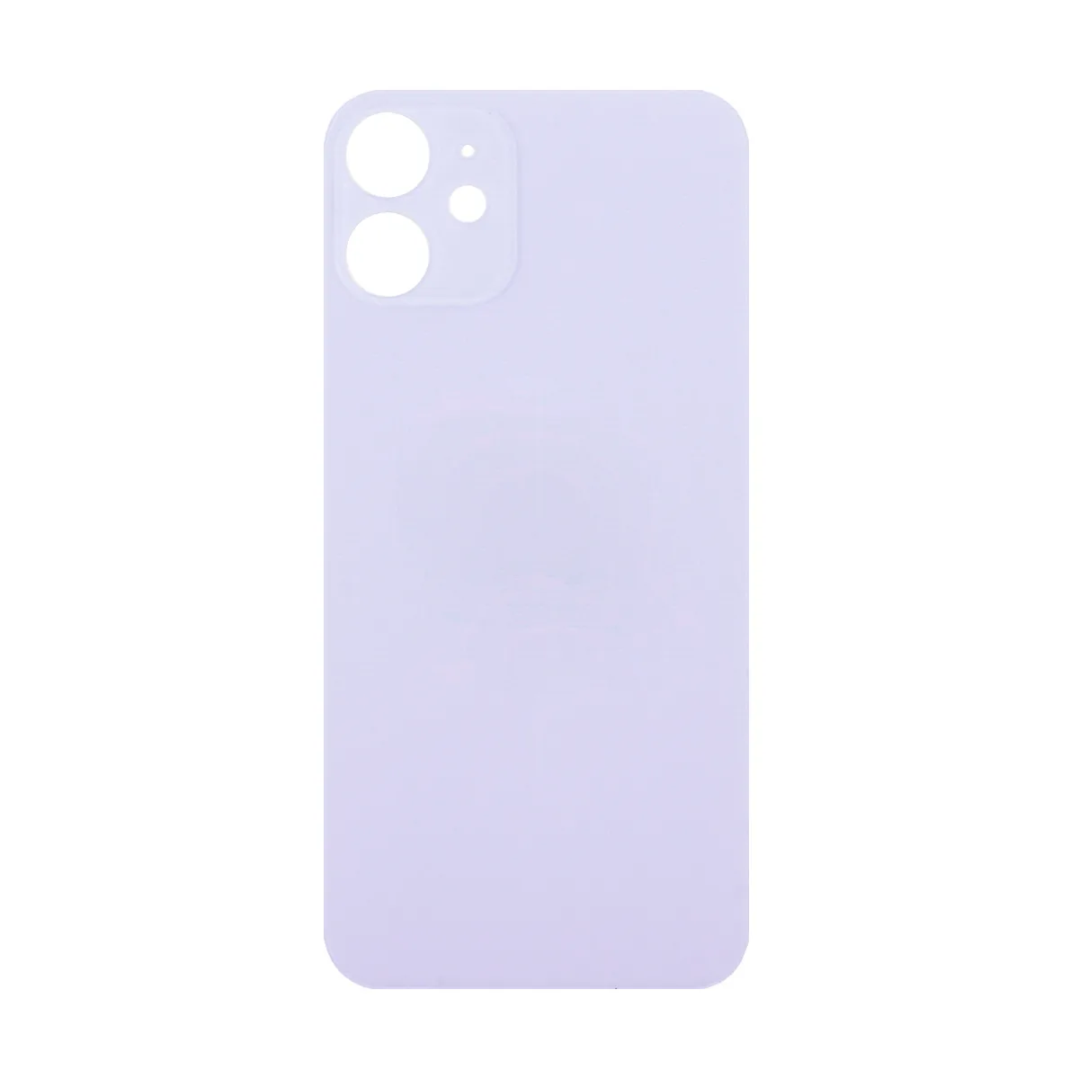 Задняя крышка для iPhone 12 mini (A2399) Фиолетовый (стекло, широкий вырез под камеру, логотип)