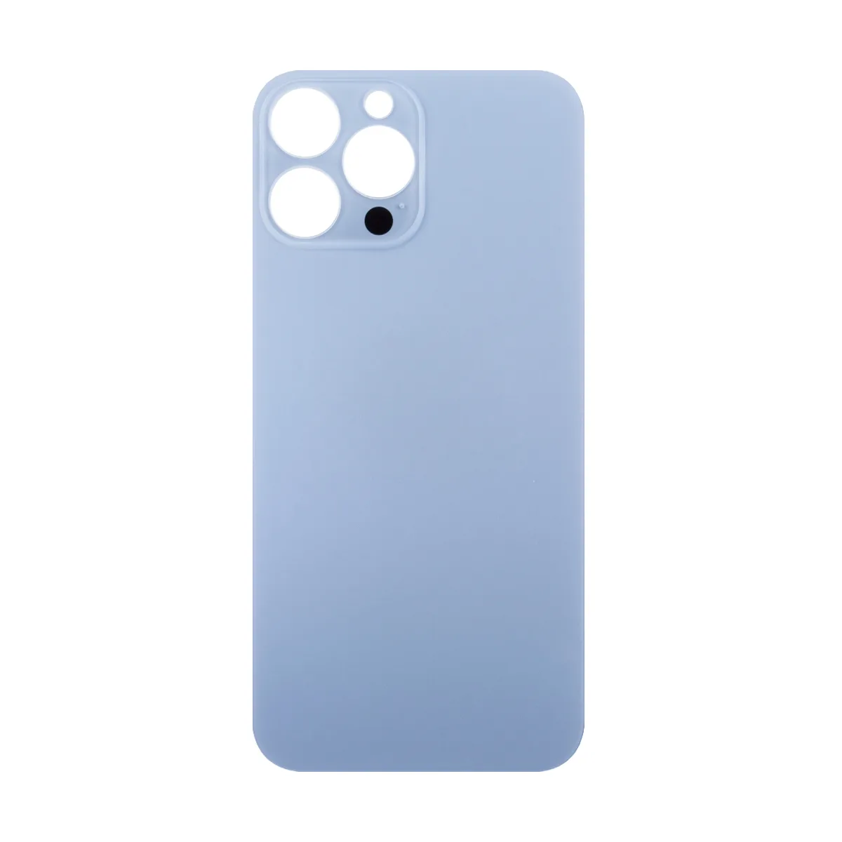Задняя крышка для iPhone 13 Pro Max (A2645) Голубой (стекло, широкий вырез под камеру, логотип)