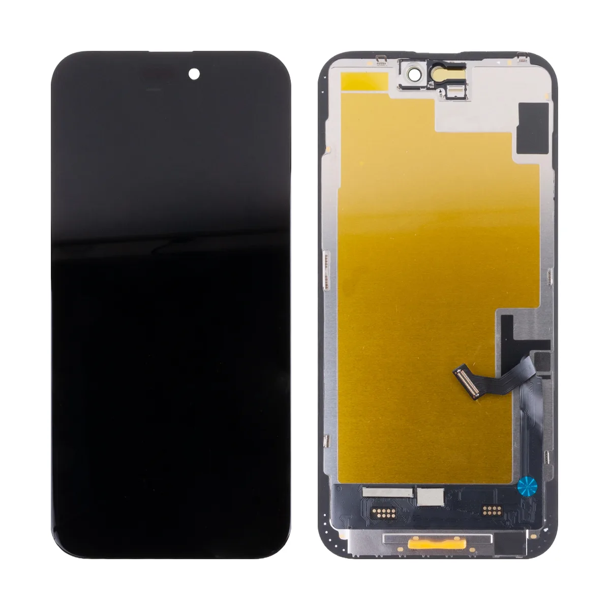 Дисплей для iPhone 15 Plus (A3094) в сборе с тачскрином Черный - (Soft OLED, Full HD) (площадка под