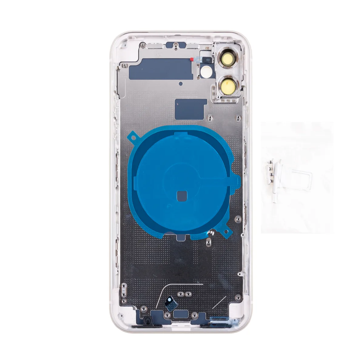 Корпус для iPhone 11 (A2221) (1 Sim) Белый - Премиум