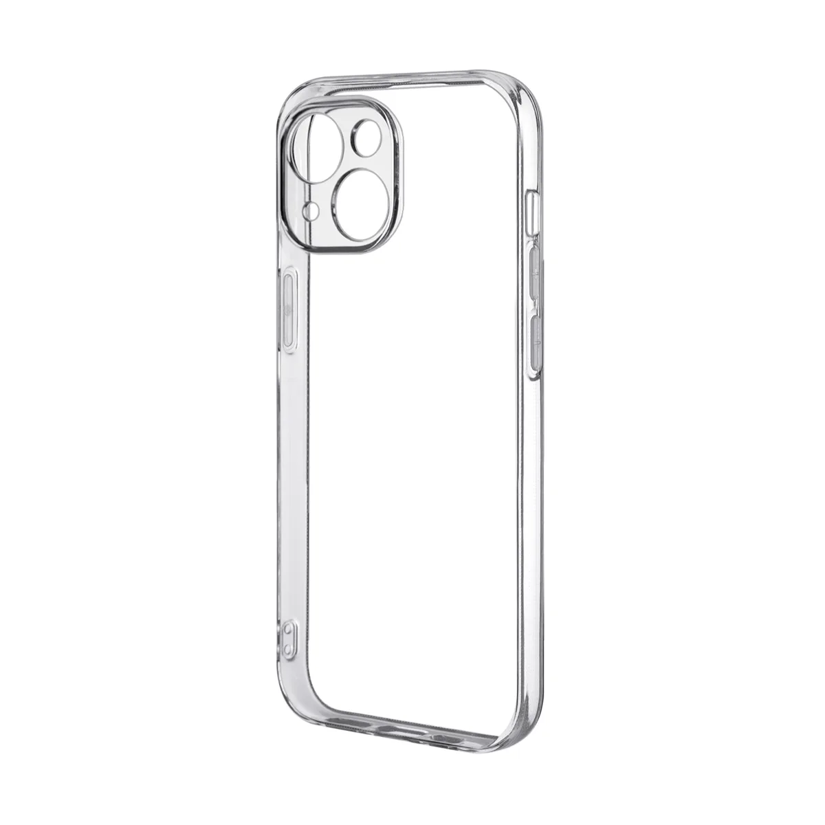 Чехол-накладка для iPhone 15 (с защитой камеры, прозрачный)