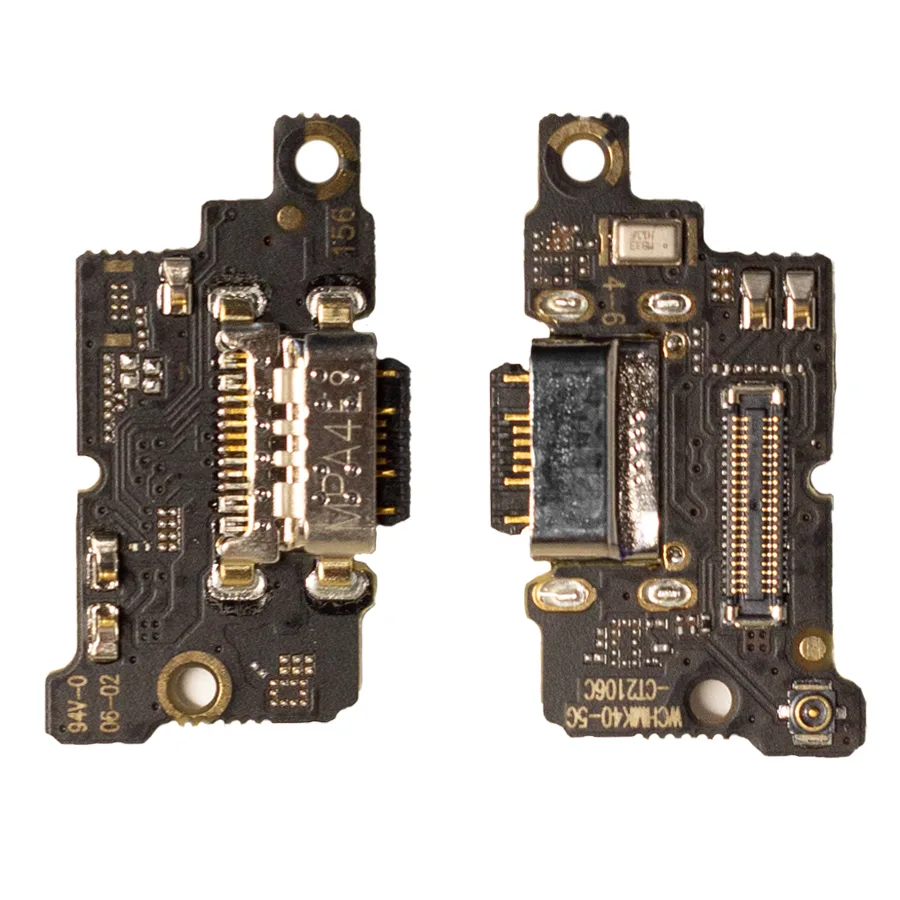 Шлейф для Xiaomi Poco F3/Mi 11i (M2012K11AG/M2012K11G) плата системный разъем/микрофон