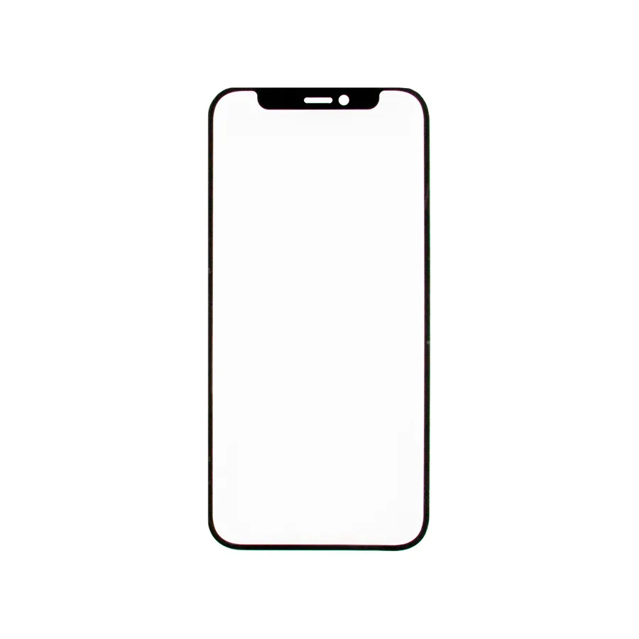Стекло для переклейки iPhone 12/12 Pro (A2403/A2407) с OCA пленкой Черный - OR (Mitsubishi)