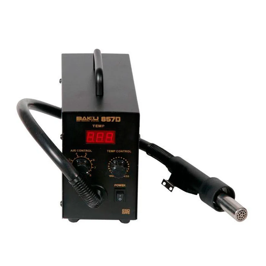 Термовоздушная паяльная станция BAKU BK-857D (580W, 100-450°C, LCD)