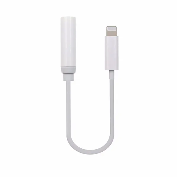 Адаптер Lightning - "3,5 мм" Jack (10.5 см, для iPhone) Белый
