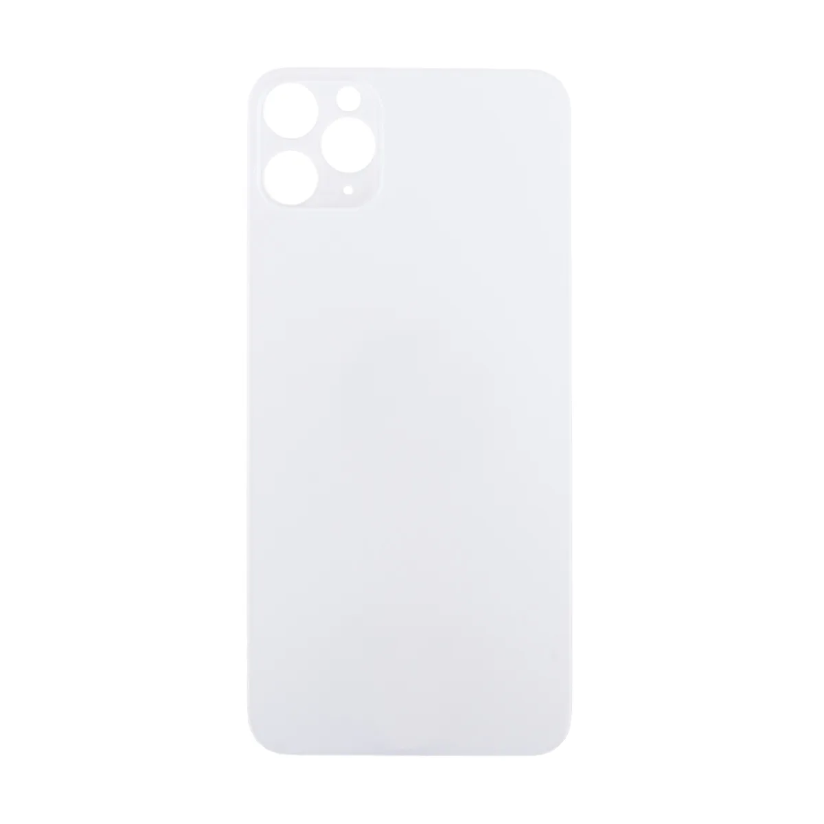 Задняя крышка для iPhone 11 Pro Max (A2218) Белый (стекло, монолит, широкий вырез под камеру, логоти