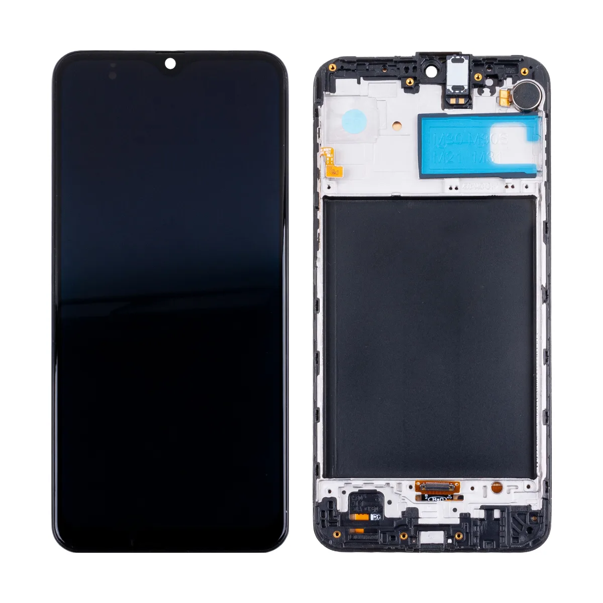 Дисплей для Samsung Galaxy M31 (M315F) модуль с рамкой Черный - (OLED)
