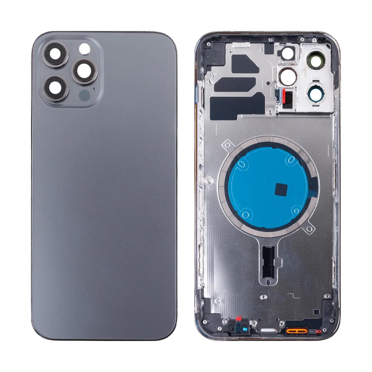 Корпус для iPhone 12 Pro Max (A2411) (1 Sim) Серый - Премиум