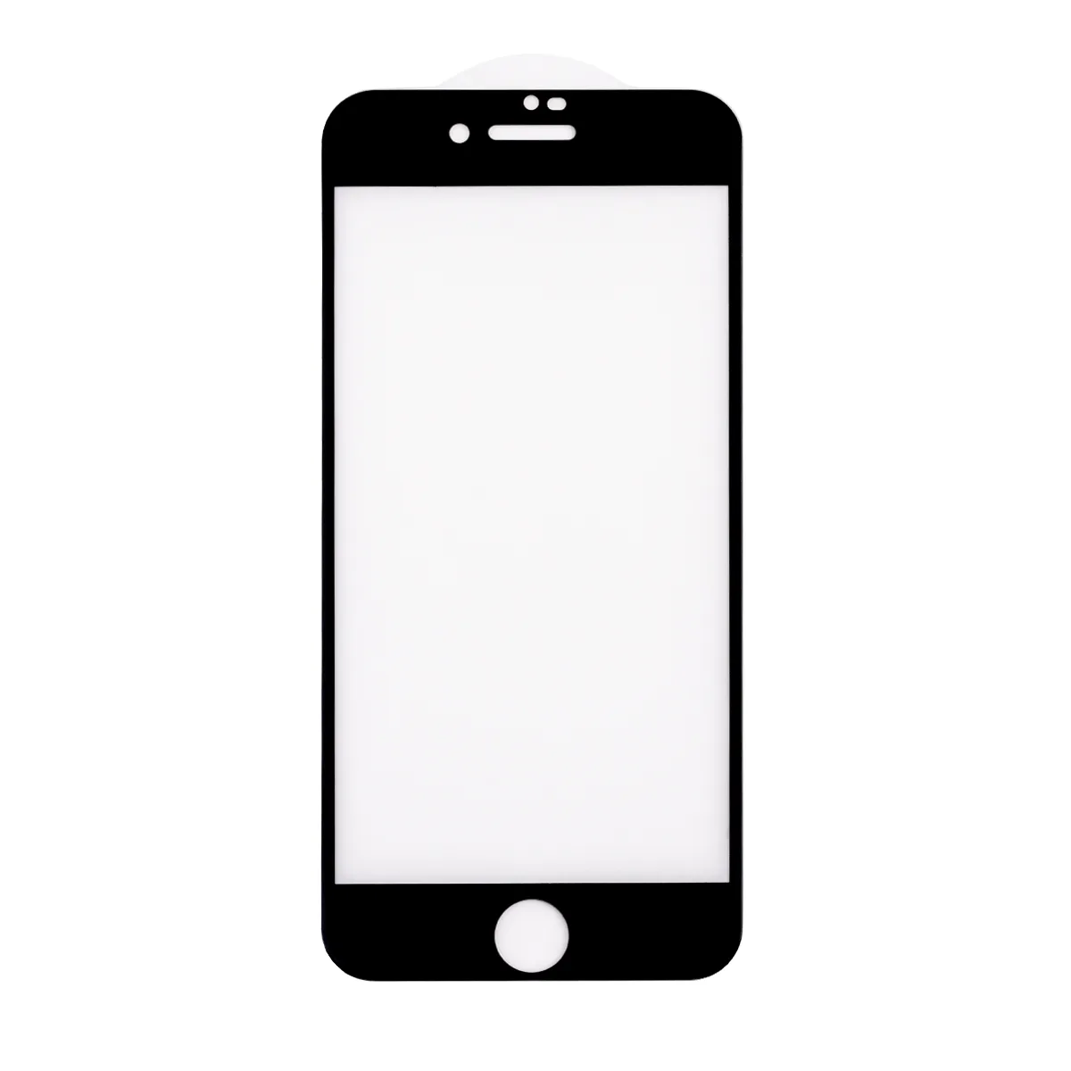 Защитное стекло "Матовое" для iPhone 7/8/SE (2020)/SE (2022) Черный (Закалённое, полное покрытие)
