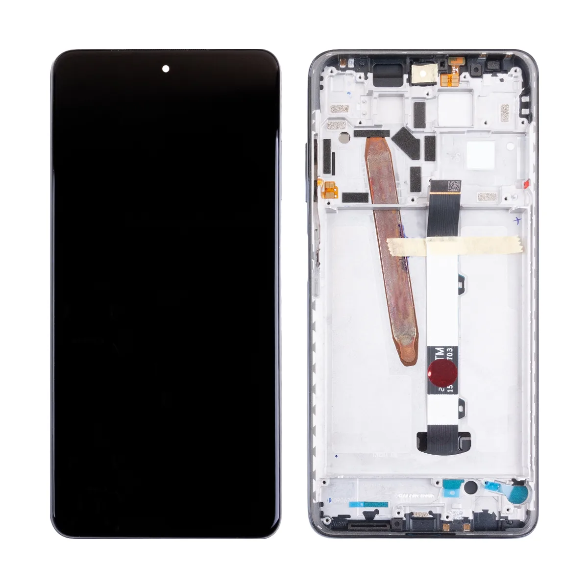 Дисплей для Xiaomi Poco X3 NFC/X3 Pro (M2102J20SG/M2007J20CG) модуль с рамкой Черный - OR100