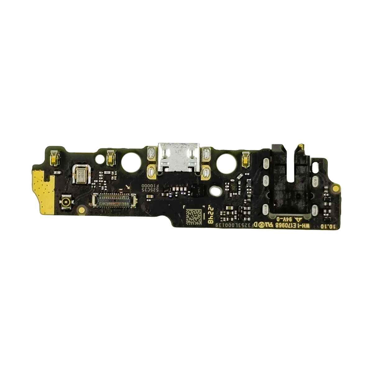 Шлейф для Xiaomi Poco C51 (2302EPCC4I) плата системный разъем/разъем гарнитуры/микрофон - Премиум