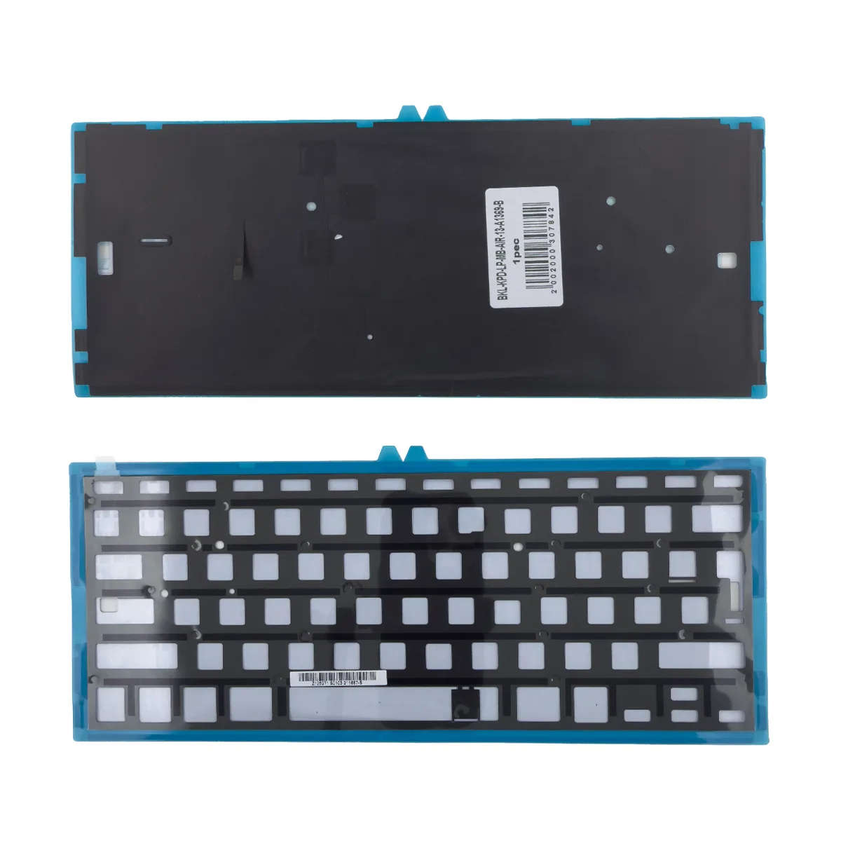 Подсветка клавиатуры для ноутбука MacBook Air 13" A1369/A1466 (2011-2017, Г-образный Enter RU) Черны