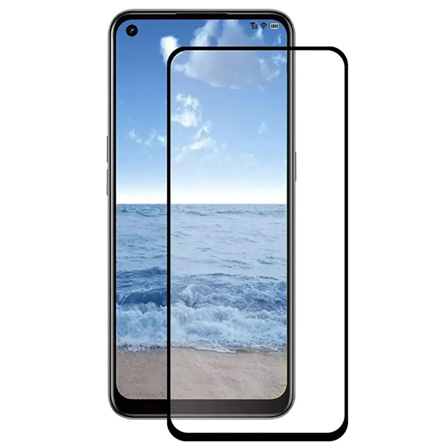 Защитное стекло "Полное покрытие" для OPPO A54 4G/A55 4G Черный