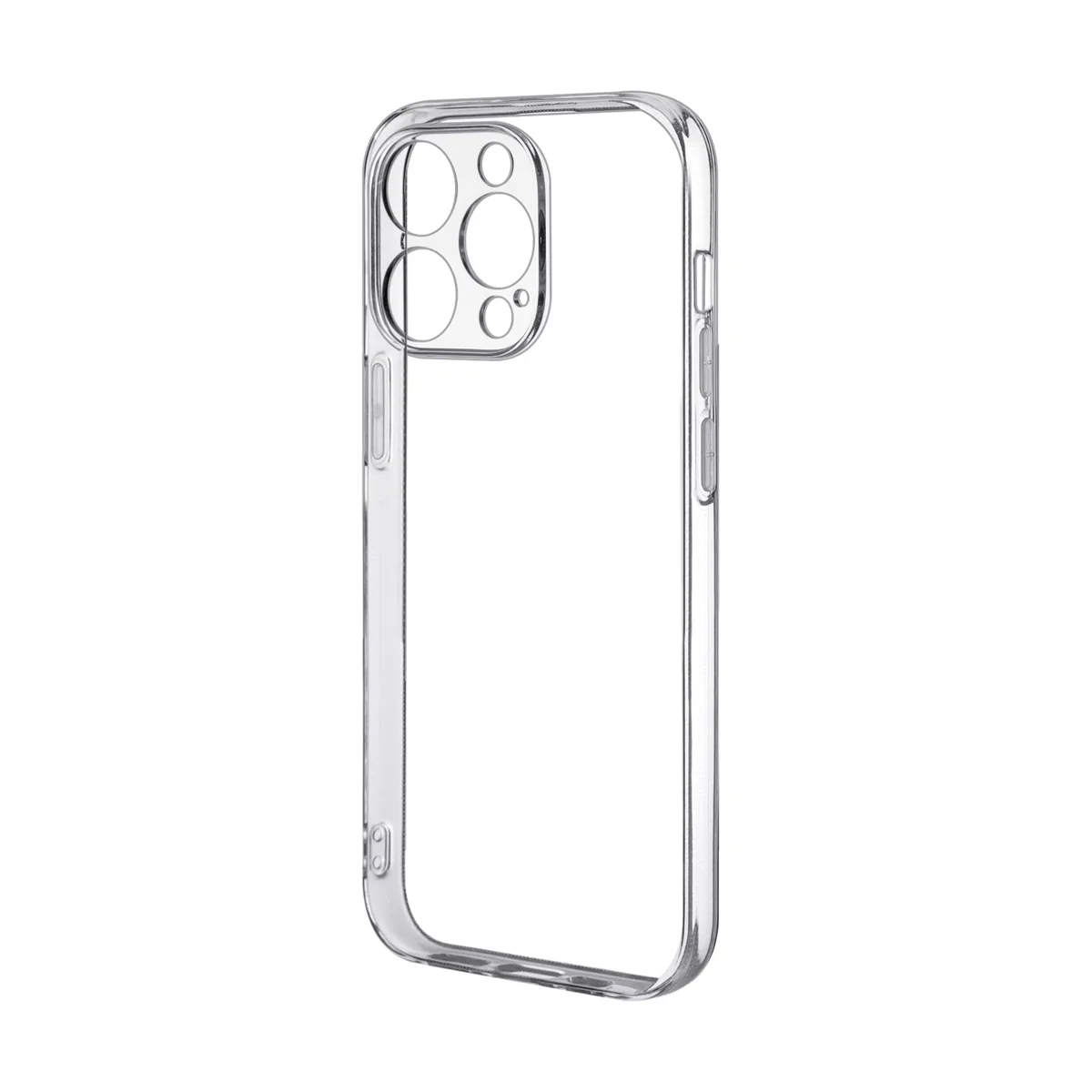 Чехол-накладка для iPhone 15 Pro (с защитой камеры, прозрачный)