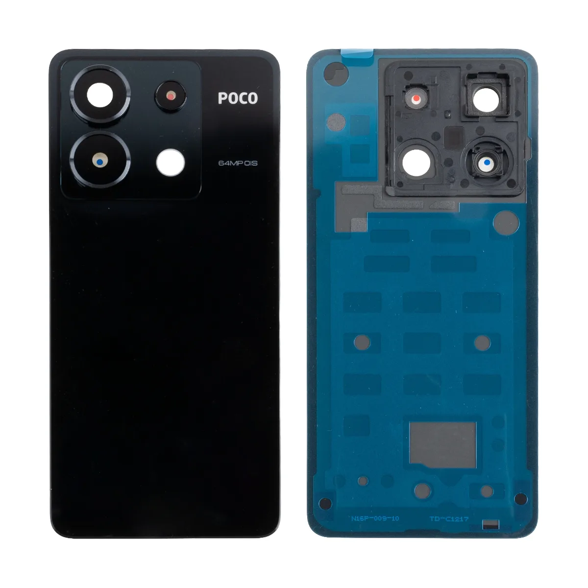 Задняя крышка для Xiaomi Poco X6 5G (23122PCD1G) Черный - Премиум