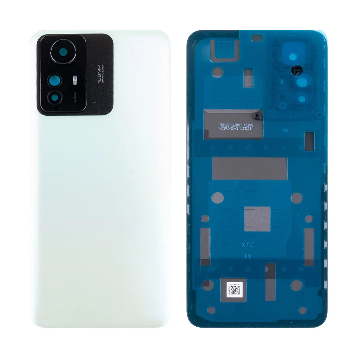 Задняя крышка для Xiaomi Redmi Note 12S (23030RAC7Y) Зеленый - Премиум