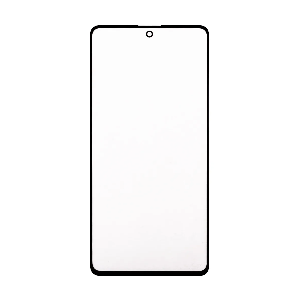Стекло для Samsung A715F (A71) в сборе с OCA пленкой Черный - OR (Mitsubishi)