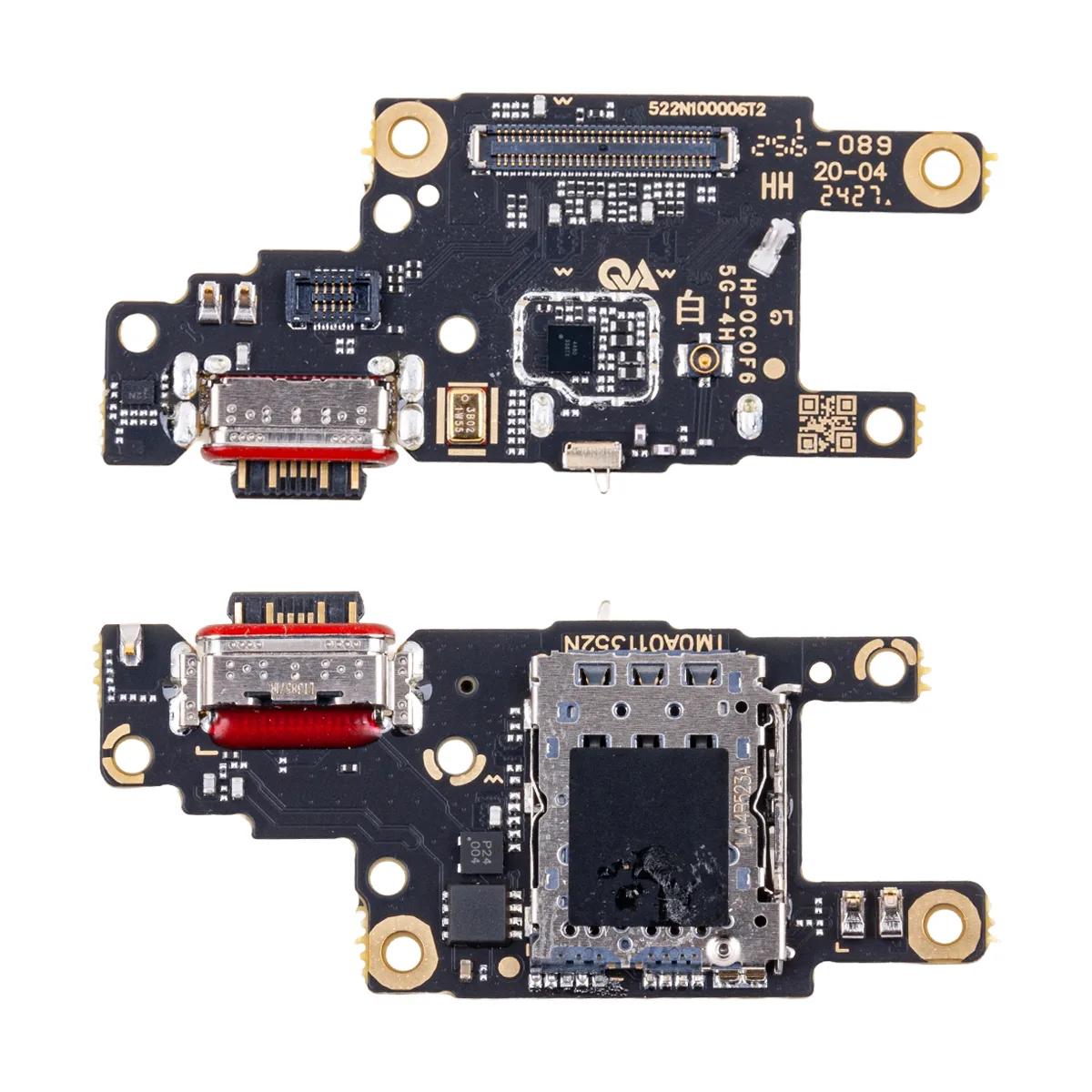 Шлейф для Xiaomi Poco F6 (24069PC21G) плата системный разъем/разъем SIM/микрофон