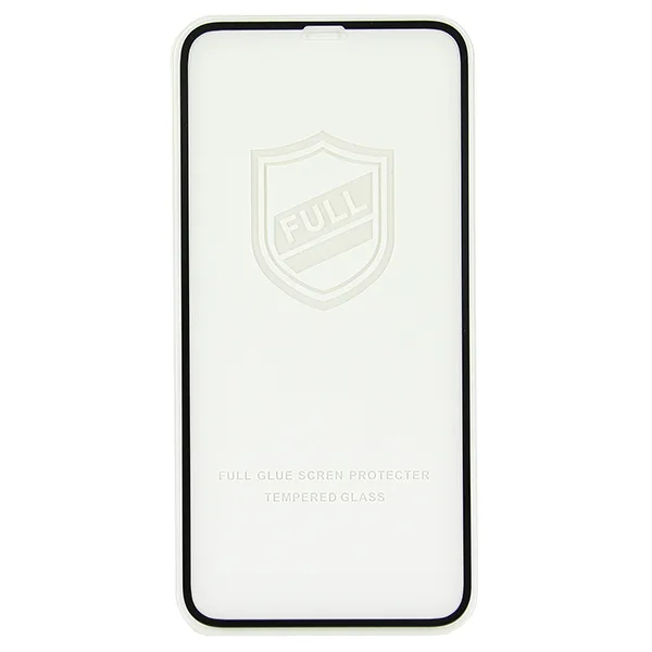 Защитное стекло "Тонкое" для iPhone X/Xs/11 Pro Черный (Полное покрытие 0,25 мм)