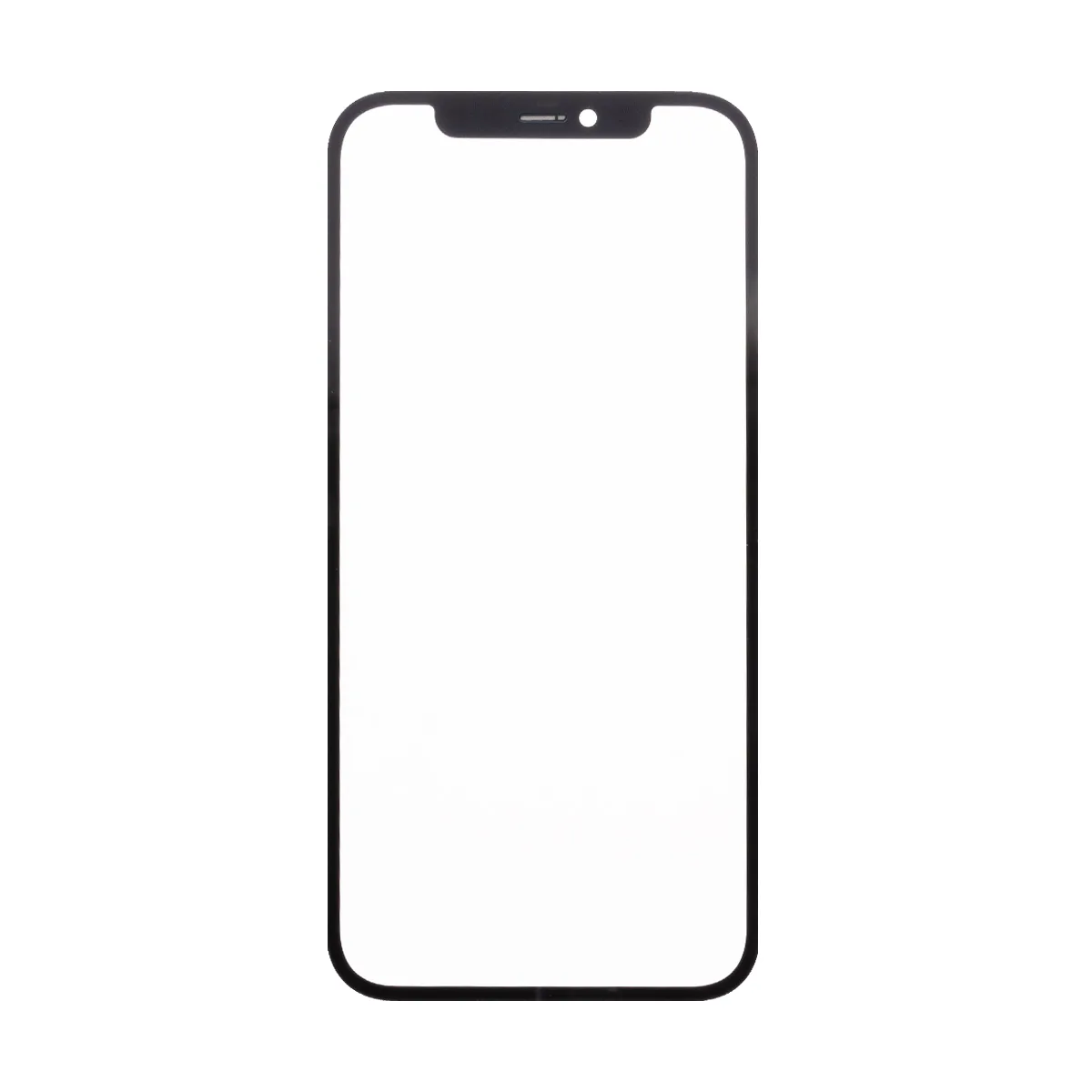 Стекло для переклейки iPhone 12/12 Pro (A2403/A2407) с OCA пленкой Черный - OR (Feaglet)