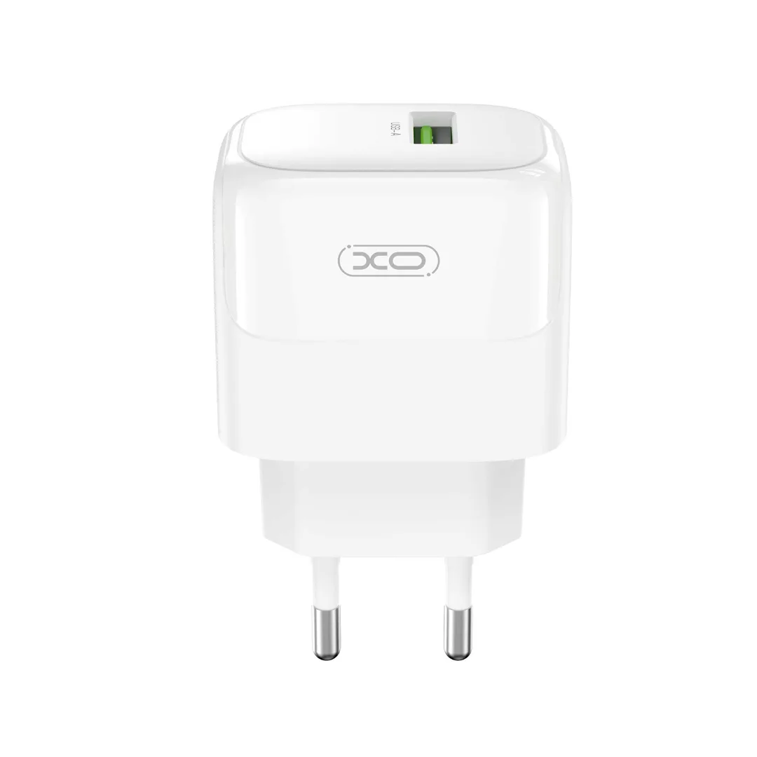 Сетевое зарядное устройство USB XO L135 (18W, QC3.0) Белый