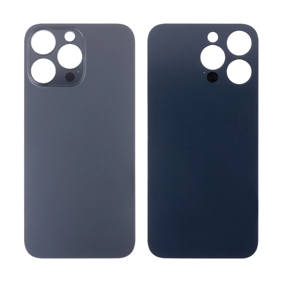 Задняя крышка для iPhone 14 Pro Max (A2895) Черный (стекло, монолит, широкий вырез под камеру, логот