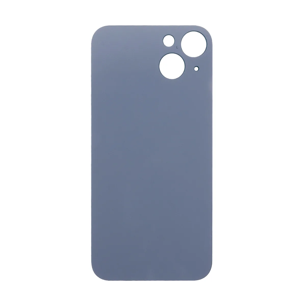 Задняя крышка для iPhone 13 (A2635) Белый (стекло, монолит, широкий вырез под камеру, логотип) - Пре