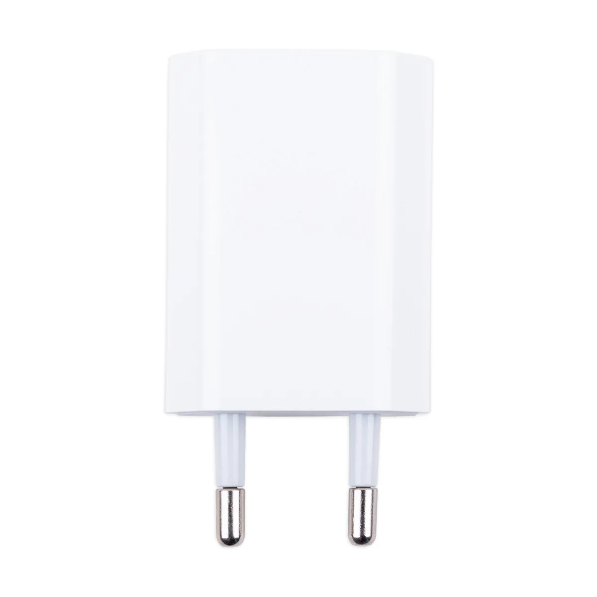 Сетевое зарядное устройство USB для iPhone "Призма" (5W) (тех.упак.) Белый