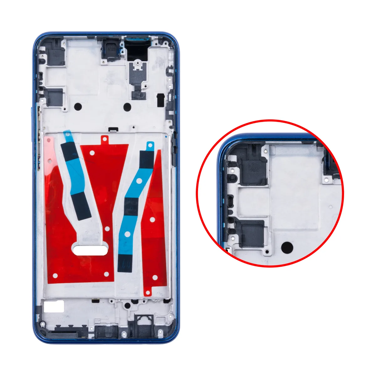 Рамка дисплея для Huawei P Smart Z/Y9 Prime 2019 (STK-LX1/STK-L21) Синий (возможен дефект ЛКП)